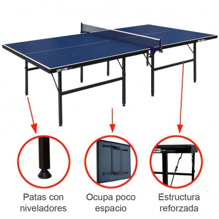 mesa ping pong interior exterior plegable y transportable